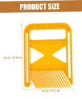 Built Damn Tough Woodworking Featherboard For Table Saw Safety And Router Tables Featuring Zero Slip Grip Design Durable High Grade Material Shop Essential Gear, yellow, 8.5x6.4 inches.