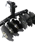 Beefy 28 Inch ATV UTV Disc Plow Harrow With Universal 2 Inch Receiver Mount Delivers Deep Tillage Tight Turning And Efficient Cultivation