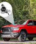Red Dodge Ram 1500 with highlighted Water Pump AW6341 Replacement Fits Dodge Durango 2009 And Ram 1500 2009 Through 2020, Ram 2500 3500 2011 Through 2018, Chrysler Aspen 2009 5.7L Hemi V8 Built To Last.