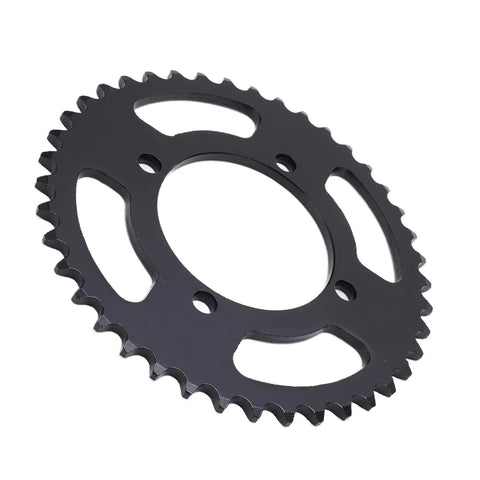 41 Tooth Rear Sprocket Black Steel For 420 Chain Compatibility Beefy Gear For Electric Bicycles Motorcycles Beach Vehicles 170mm Diameter 76mm Bore Delivers Precise Power Transfer And Smooth Acceleration.