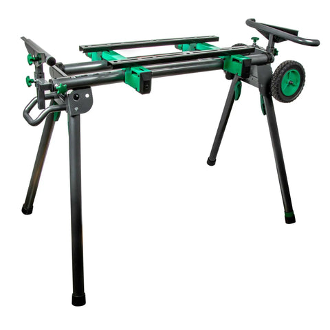 Universal Portable Miter Saw Stand With All Terrain Wheels 400 Pound Capacity Lightweight 55 Pound Leveling Foot