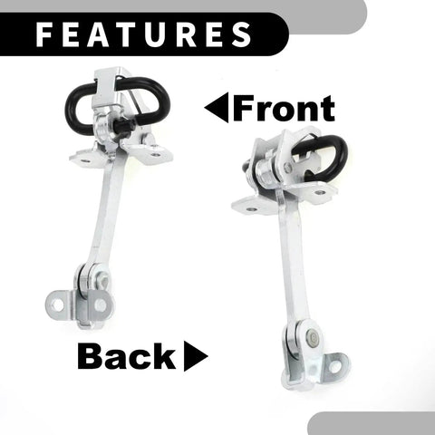 Fiat Siena Palio MK1 Door Hinges Set With Soft-Close Dampers Front and Rear View Wear-Resistant Metal for 1996-2016