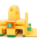 Side view of Fully Adjustable 3D Push Block With SafeRip Kit for Table Saws, Router Tables, Band Saws, and Jointers, yellow color
