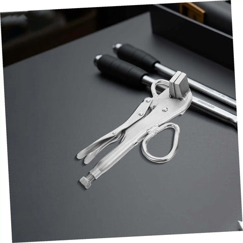 Adjustable Auto Body Sheet Metal Clamp Tool For Welding And Repair Tough As Nails Locking Pliers With Wide Flat Duckbill Design