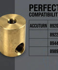 Brake Rotor Lathe Feed Nut Replacement Copper Part 433647 Pro Grade Compatible With Accuturn 8920 8922 8944 8989 Disc Lathes