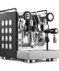 Front view of Appartamento Nera Espresso Machine With E61 Heat Exchanger One Point Eight Liter Boiler Heated Group Head Brew.
