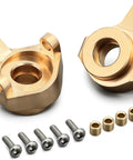 Beefed Up Brass Steering Knuckles RC Counterweight Set For 1/24 Crawler Cars 8g Each Improves Tire Grip and Stability