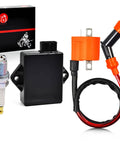 Combo CDI Box, Ignition Coil, And Spark Plug Kit For Trail Boss 330 2003-2013, Boss 325 2000-2003, Magnum 330 2003-2006 Replacement 3087253 3088209, Plug And Play Dope High Performance ATV Ignition Upgrade