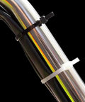 100 Pcs Self Locking Nylon Cable Ties 60mm Long, 2.5mm Wide, 18 Lbs Tensile Strength securing cables