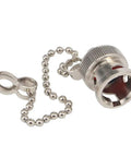Waterproof BNC Dust Cap With Chain Protective Cover For Female Jack Connector RF Coaxial Adapter Nickel Plated 10 Pieces