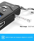 Pocket Size Fishing And Luggage Scale With Built In Tape And Backlit LCD Display 110 Lb 50 Kg Digital Weighing Scale with tape extended