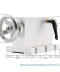 Precision CNC Tailstock For Rotary Axis And Fourth Axis CNC Router Machine MT2 Taper detailed dimensional drawing with measurements.