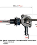 Upgraded Petcock Fuel Tank Shutoff Valve For Generators Predator Engines Go-Karts And Mini-Bikes Replacement Fuel Tap with M10x1.25 thread
