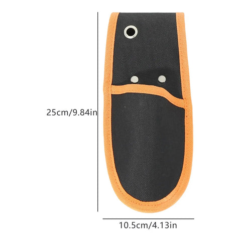 Heavy Duty Tool Pouch Built Tough With Reinforced 600D Fabric And Riveted Seams For Electricians Carpenters, 25cm x 10.5cm.