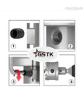 Assembly procedure for Heavy Duty Tungsten Carbide Tipped Hole Saw Kit 10 Pieces For Hard Metals With Titanium Plated Pilot Center Drill Bits