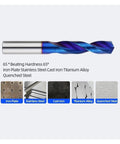 Professional Grade Tungsten Carbide Drill Bits For Hard Metal And Steel CNC Twist Drills With Sharp Cutting Edges Precision Ground Full Size Kit Ranging From 1.0mm To 20.0mm Including The Massive 17.5mm Option For All Your Tough Industrial Jobs Today, blue-coated drill bit for stainless steel, cast iron, titanium alloy
