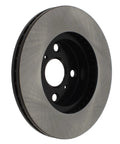 Front brake rotor, Centric Premium 120.44092, silver rotor with black hub for automotive replacement.