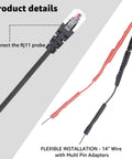 RJ11 Replacement Mirror Wire Power Cord For Escort Radar Detectors Compatible With Max 360C MaxCam Redline Max 360 Max 2 9500ix