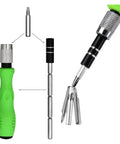 Top Tier 32 In 1 Screwdriver Kit With 30 Torx And Phillips Bits For Quick Fixing Of Phones Laptops Watches And Gadgets Perfect For Tech Heads, green handle