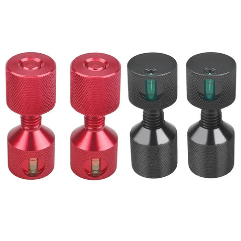 1/8 Inch Flange Alignment Pin 4 Pack Heavy Duty Aluminum Two Hole Locating Pins for Jig Fixture Positioning Tools and Machining Projects