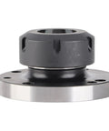 Get This Heavy Duty 40Cr Gavigain ER-40 Collet Chuck With Accurate Design For Lathe And Milling Machine Users. A precision tool holder with a solid black structure.
