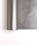 Magnetic Shielding Film For LF And HF Radiation, 8 Inch By 12 Inch Sheet, silver finish roll displayed on surface