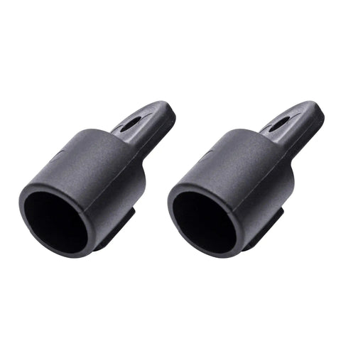 Two Seven Eighths Inch Eye End Bimini Cap Black Nylon Eye Ends for Seven Eighths Round Tube Marine Top Fittings.