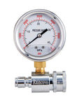 Pro Grade Beefy Pressure Washer Gauge 6000 PSI With Three Eighths Inch Quick Connect For Power Washers, Dual Dial Readout