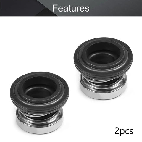 Two Pack 17mm Internal Diameter Shaft Seal Replacement Made From Alloy And Plastic 103-17 For Pump Shafts Water Pumps Spa Pools Works In Water Oil And Mildly Corrosive Fluids, 2 seals