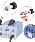 1000W Digital Soldering Rework Station With Hot Air Gun For PCB Repair 110V US Plug LCD Display showing 350 12 L/min airflow