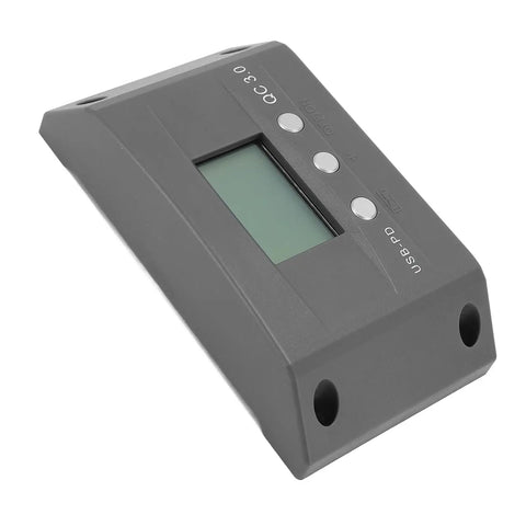 Beefed Up 50A MPPT Solar Charge Controller With LCD Display And Dual USB Ports For 12V 24V Auto Adaptive Charging Ideal For Solar Panels Camping And Outdoor Adventures, black unit