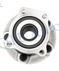 Front view of Pair Of 2 Front Wheel Hub Bearing Assemblies Replacement For 2012 To 2018 Toyota Prius V Plus Fits 2010 To 2012 Lexus HS250h