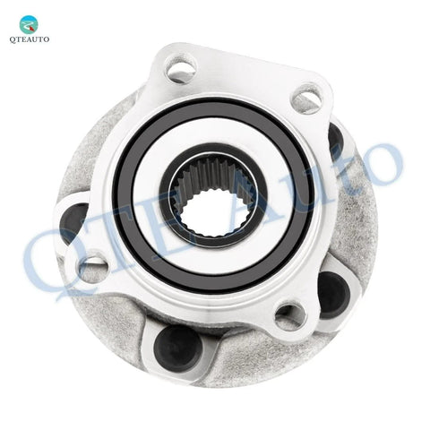 Front view of Pair Of 2 Front Wheel Hub Bearing Assemblies Replacement For 2012 To 2018 Toyota Prius V Plus Fits 2010 To 2012 Lexus HS250h