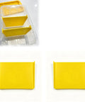 Divider For HDX 6.5 Quart Storage Container Internal Organizer Partition Insert set inside clear storage box with yellow lid
