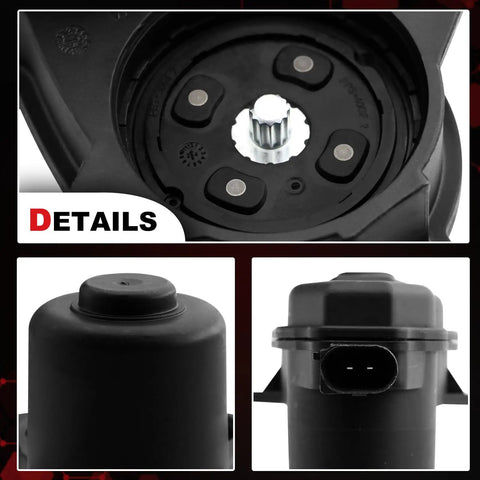 Close-up of 12 Torx Parking Rear Brake Servo Motor Replacement For Audi A4 A5 Quattro Q5 S4 S5 2008 2017 details and plug view