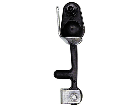 Front view of 6 Inch Heavy Duty Rubber Hood Catch with Bumper, includes brackets and pin for securing compartments in harsh environments