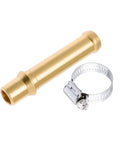 Transmission Line Fitting Kit For GM 1996 And Later Snap In Lines Three Eighths Inch Brass Fitting With 304 Stainless Clamp