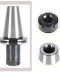 CAT50 ER32 100mm Collet Chuck Set For CNC Milling Lathe Tool Holders, 4 Inch Gage Length, ER Nut UM, Draw Bar 1 8 Thread