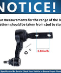 4X4 Front 8 Piece Suspension Kit For 1997 2003 Ford F150 4WD Beefed Up Front End Upgrade With Tie Rods Idler Arm Ball Joints Control Arms And Hardware, idler arm 2.48 inch bolt pattern