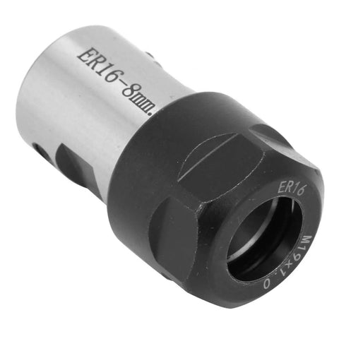 Close-up of Heavy Duty ER16 Collet Chuck Holder For Milling Spindle Motor Shaft 8mm Rock Solid Collet Block with Tight Clamp