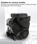 Side view of an engine compatible with Intek V-Twin Vanguard, fit for various lawn mower models with extended life series.