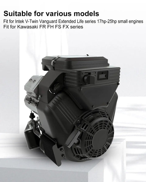 Side view of an engine compatible with Intek V-Twin Vanguard, fit for various lawn mower models with extended life series.