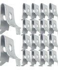 Heavy Duty Stainless Steel Shelf Bracket Clips Set 60 Piece Nickel Plated Iron Pegs for Garage Tool Room Cabinets