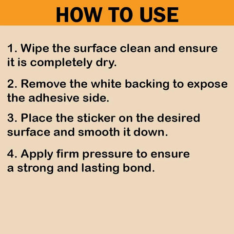 Instructions for applying 3 Pack 3 Inch It Cant Fix Stupid But It Can Muffle The Sound Sticker Set Waterproof Vinyl Decals.