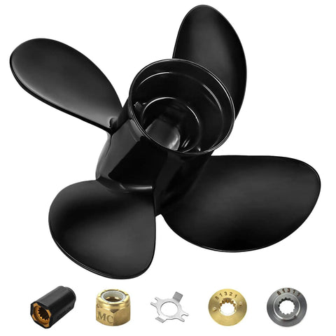 Propeller Hub Kit For Mercury Outboard Engines 25 To 70HP 13 Spline Tooth Easy Install Works With Aftermarket Props Includes Common Fit Sizes Such As 10 1 8 By 15 12 1 4 By 9 11 By 15 11 1 4 By 10 10.6 By 12 And 10.38 By 12