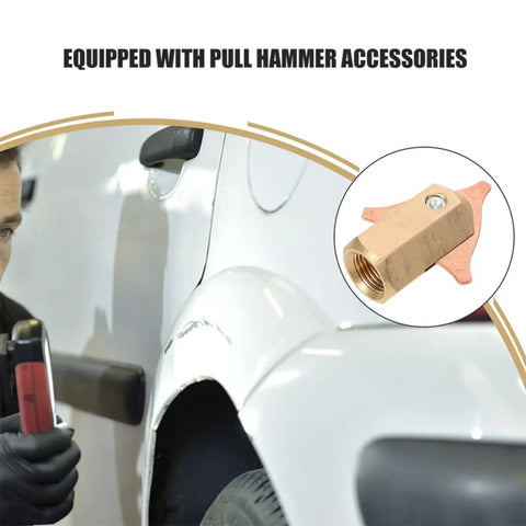 Two Piece Automotive Sheet Metal Forming Pliers And Dent Puller Kit with pull hammer accessories for dent repair