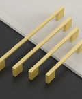 10 Pack 5 Inch Brushed Gold Cabinet Handles For Cupboards And Drawers, 128mm Long Kitchen Hardware Pulls, Stainless Steel