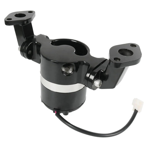 Bulletproof High Flow Electric Water Pump Setup For Big Block Chevy BBC 396 427 454 502, black aluminum mount with hook and wiring.