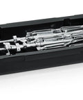 Premium Rotomolded Drum Set Case With Carpet Lined Interior And Removable Tray For Hardware Storage, showing hardware in black tray.