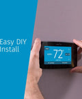 Installing Smart Thermostat With Color Touchscreen WiFi And Mobile App Control Easy DIY Install Privacy Protected Data